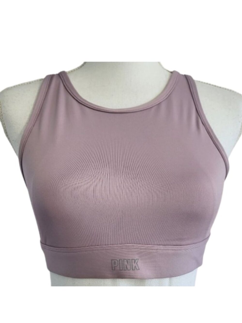 PINK ACTIVE Victoria's Secret Light Mauve Pink Cross Back Bra - Women's S